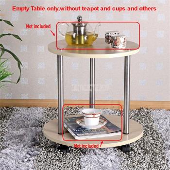 Table à café design, ronde, mobile, pour coin salon/coin canapé