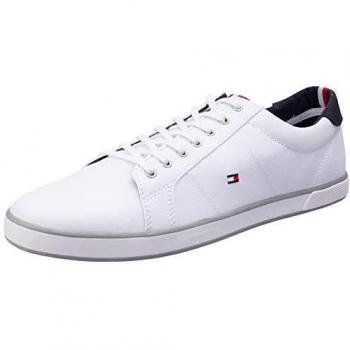 Tommy Hilfiger Harlow 1D, Baskets Homme, Blanc Cassé, 47 EU