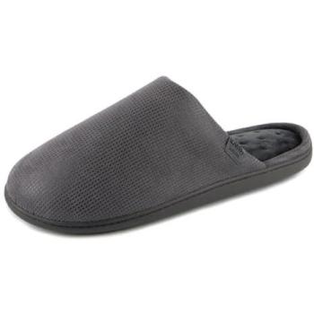 Totes Isotoner Men’s Smart Mule with Square Pattern – Grey, 8