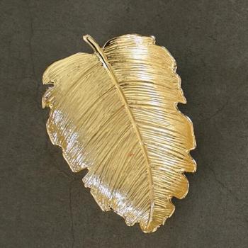 Enamel Leaf Dish for Keys and Rings