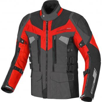 Berik Striker – Veste Textile Moto 3‑en‑1 (Noir, Gris, Rouge) Taille 52
