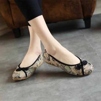 Ink Color Retro Women's Shoes