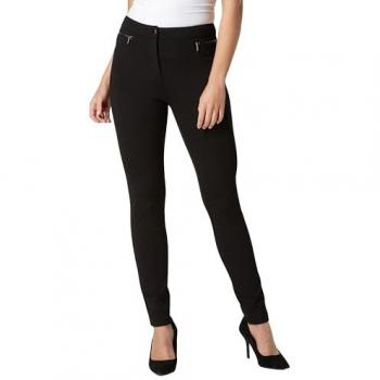 Ponte Zip 27 Women's Black Size 18