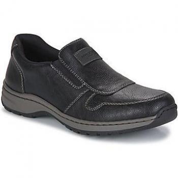 Rieker Herren-Slipper 043 – Schwarz, synthetisches Material, Weite H