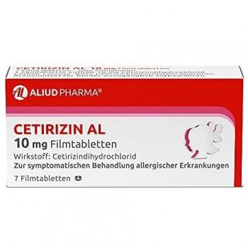 CETIRIZIN AL 10 mg Filmtabletten bei allergischen Erkrankungen, 7 Stück Tabletten
