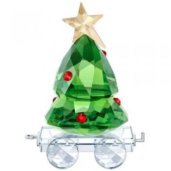 Swarovski Waggon 5.1: Albero di Natale in Verde con Cristalli Luminosi