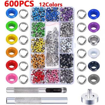 Juego de Ojal 5mm con Metal 500 Unidades