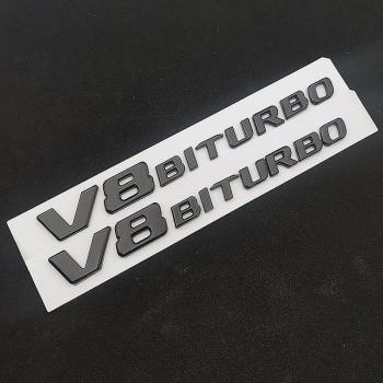 Logo C63s AMG 3D Negro para Coche