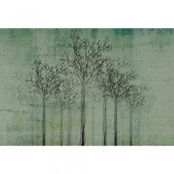 Papier Peint Panoramique Vert Aquarelle