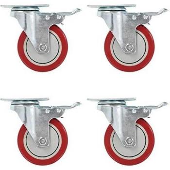 12 Swivel Casters with a Diameter of 100 mm by Vidaxl