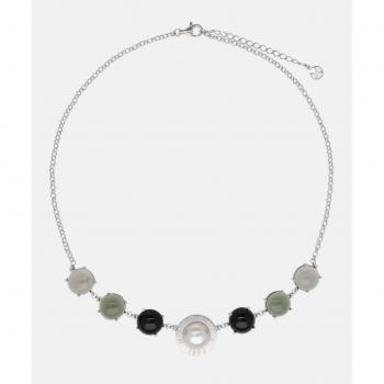 Collar Algaida de Majorica en plata con perla y cristal de Murano