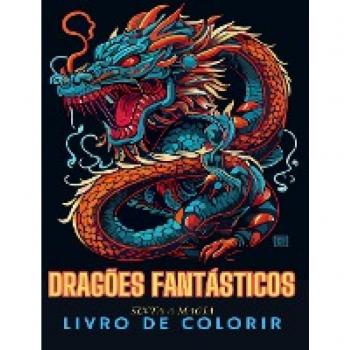 Books, Adult Coloring: Livro de colorir para adultos de dragões de fantasia (estilo japonês)
