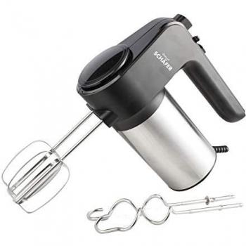 Edelstahl Handmixer 400 W mit 6 Geschwindigkeitsstufen und Turbo-Funktion