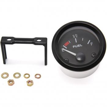 Auto‑Tankanzeige 52 mm – Universal 2‑inch Sensor, LED‑Weiß in Schwarzhülle