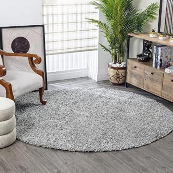 Fivelands 200cm Grey Handwoven Round Rug