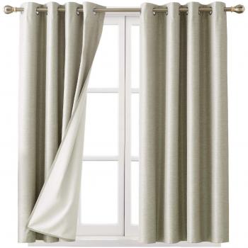 Umi Tende Termiche 117x138cm con Occhielli Grigio Chiaro