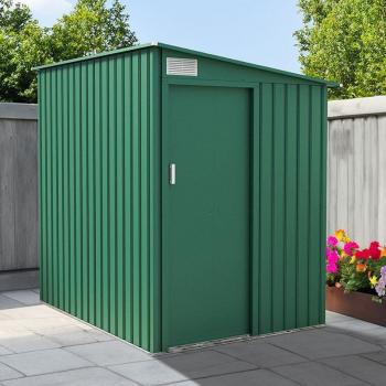 Lotus Arley 5' x 7' Metal Shed in Green