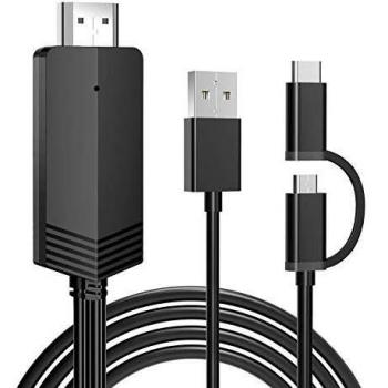 Digitaler MHL‑zu‑HDMI Adapter für Smartphones – 2 m Kabel