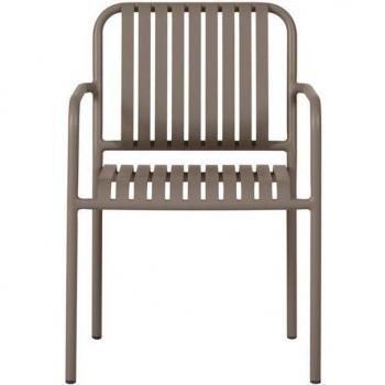 Stella chaise de jardin en noyer décoratif