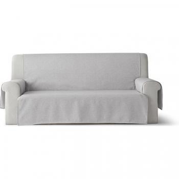 Cubre sofá gris claro con protección impermeable y antimanchas de Gamusi, ideal para mascotas
