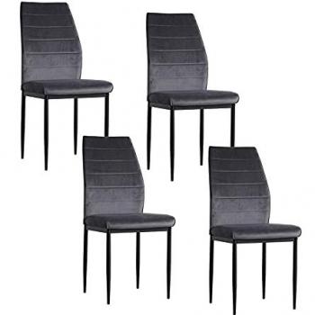Esszimmerstuhl Madison Velvet Grau
