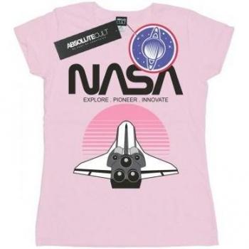 NASA Women's Cotton Space Shuttle Sunset Shirt