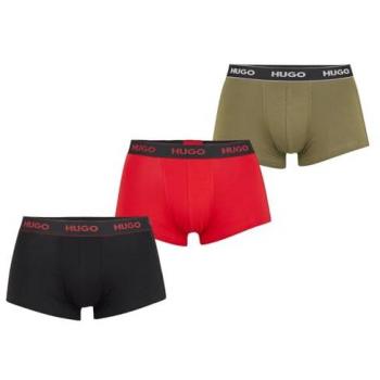 HUGO Men's 3-Pack Classic Logo Trunks