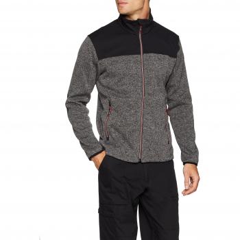CMP Fleecejacke für Männer – Tortora-Nero, 50.0