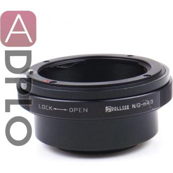 Dollice Micro Four Thirds Adapter for Nikon F Mount G Lens with Iris Control