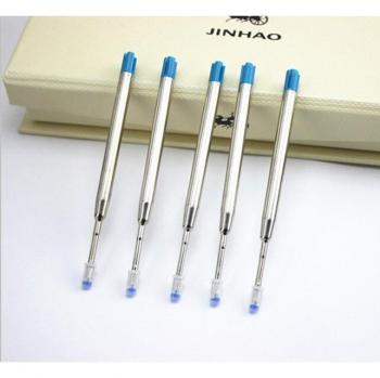 10 pcs Blue and Black Ink Roller Ballpoint Pen Refills