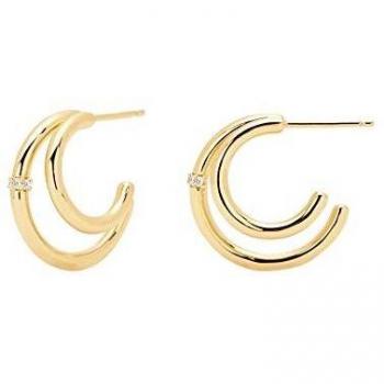 Pendientes Solstice P DE PAOLA AR01-106-U (Mujer, Plata, Baño Oro)