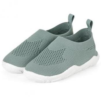 Sterntaler Unisex Aqua-Badeschuh mattgrün mit elastischem Bund und rutschfester Sohle für Babys, Größe 19/20 EU