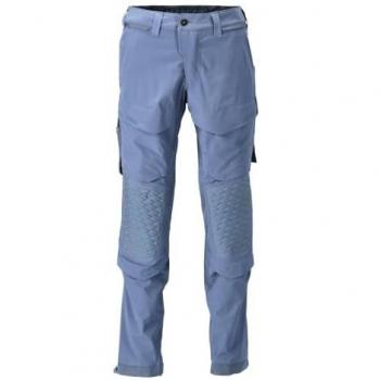 Mascot Stone Blue Customized Trousers with Kneepad Pockets, L32W28.5