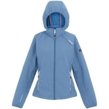 Mujer Bourda SoftShell Regatta: combinación azul coronado + blanco