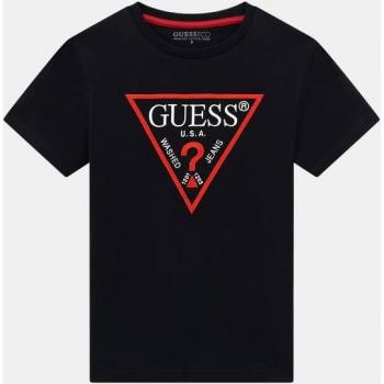 Guess Kids Tee with Triangle Logo on Front