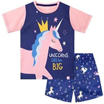 Princess Unicorn Pajamas – Blue, Size 9‑10