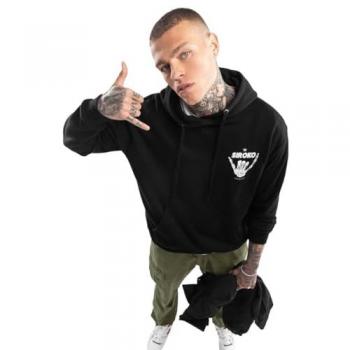 Sudadera con Capucha Hombre Lifestyle Vibes Negra