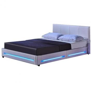Blanc Astéroïde LED – Home Deluxe – 160 × 200 cm