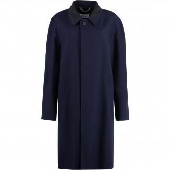 Maison Margiela Blue Single-Breasted Wool Coat | Women's | Size 42