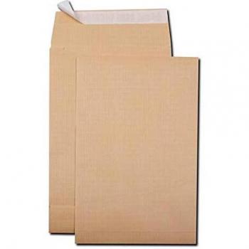 Sac en papier kraft armé brun 300x470 130 g/m² avec bande de protection