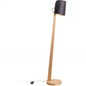 Almut 30 cm Cork Cylinder Floor Lamp