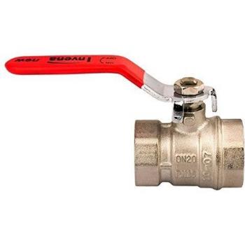 1 Water Ball Valve with Red Handle