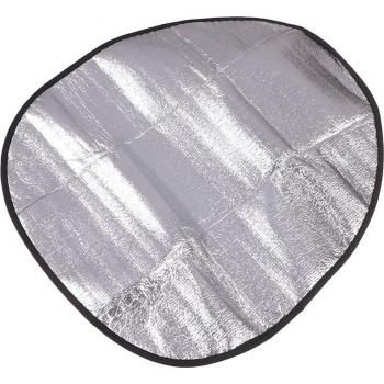 Silver Aluminum Steering Wheel Sun Shade