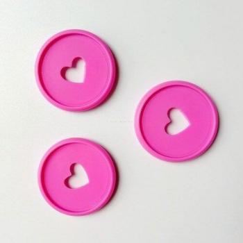 6pcs Transparent Plastic Ring Binders for Kids