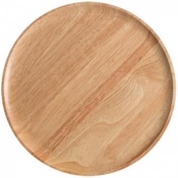 Round Wooden Snack Tray