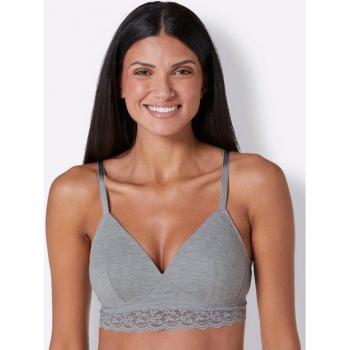 Soutien-gorge à coques « Gris Clair et Blanc, version Wäschepur »