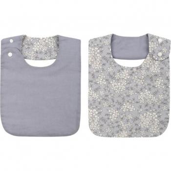 Double-Sided Floral Bibs for Babies