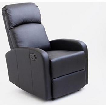 Sillón Astan Hogar Reclinable Negro Anti-Cuarteo