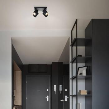 Brilliant 22cm 4-Bulb Downlight in Sand Black