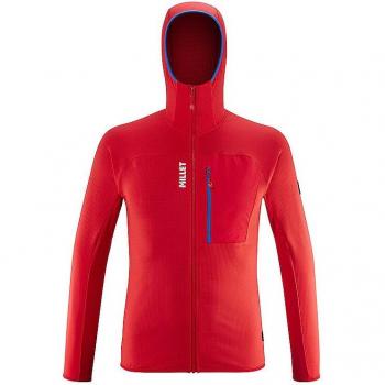 Hoodie Millet Trilogy Lightgrid Rosso per Uomo
